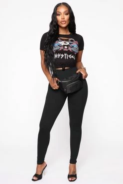 Fashion Nova Never Basic Leggings - Black