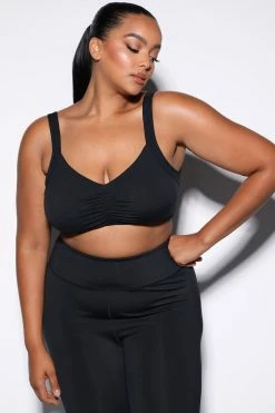 Fashion Nova Activewear Tops Sublime Balmer Bra Top - Black