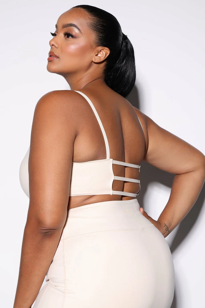 Fashion Nova Activewear Tops Sublime Cepheid Bra Top - Brazilian Sand