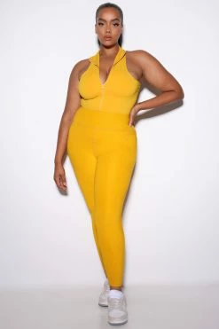 Fashion Nova Activewear Tops Morph Albedo Bodysuit - Symphonic Sunset