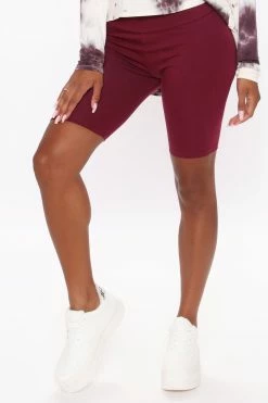 Fashion Nova Biker Shorts My Favorite Biker Short - Burgundy