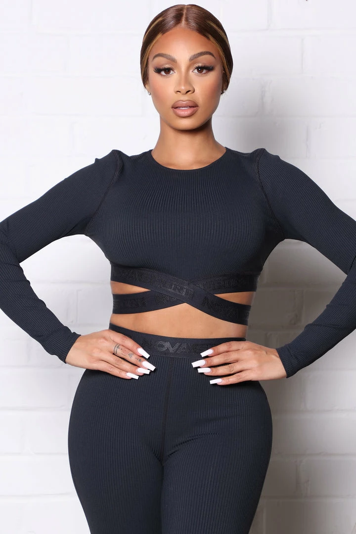 New ๐ Fashion Nova Never Forget Ribbed Active Crop Top - Black Activewear Tops ๐ 3 Fashion Nova Never Forget Ribbed Active Crop Top - Black Activewear Tops