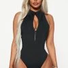 Fashion Nova Morph Albedo Bodysuit - Black