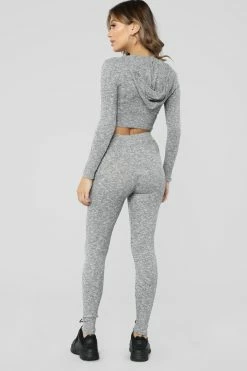 Fashion Nova Wanderlust Leggings - Grey