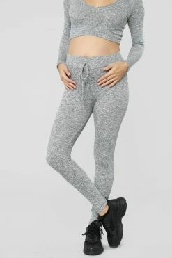 Fashion Nova Wanderlust Leggings - Grey