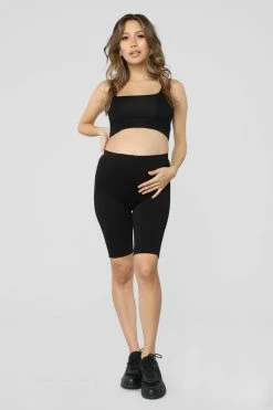Fashion Nova Almost Everyday Biker Shorts - Black