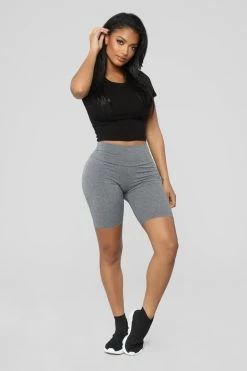 Outlet π€© Fashion Nova Brooke Biker Shorts - Grey β 20 Fashion Nova Brooke Biker Shorts - Grey