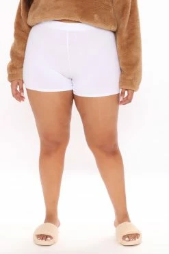 Wholesale 𧨠Fashion Nova Biker Shorts Plain Jane Mini Shorts - White β 25 Fashion Nova Biker Shorts Plain Jane Mini Shorts - White