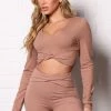 Best Sale ๐ Fashion Nova Go For It Super Soft Active Long Sleeve Crop Top - Camel Activewear Tops ๐คฉ 1 Fashion Nova Go For It Super Soft Active Long Sleeve Crop Top - Camel Activewear Tops