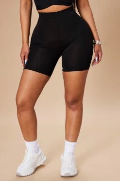 Fashion Nova Natalee Biker Shorts - Black