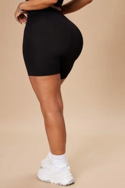 Fashion Nova Natalee Biker Shorts - Black
