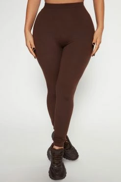 Fashion Nova Almost Every Day Leggings - Chocolate