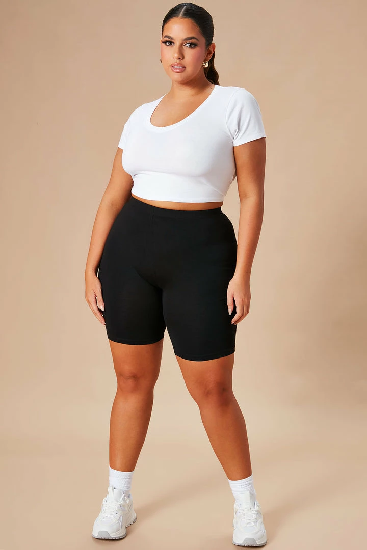 Fashion Nova Natalee Biker Shorts - Black
