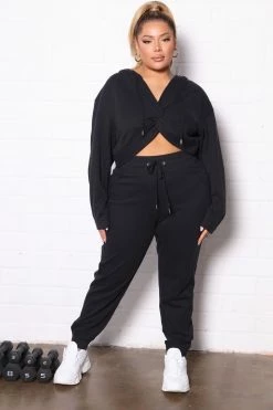 Best Pirce โญ Fashion Nova Extreme Flex Twist Front Hoodie - Black ๐คฉ 14 Fashion Nova Extreme Flex Twist Front Hoodie - Black