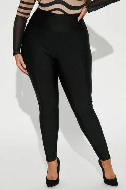 Fashion Nova Brianne High Rise Leggings - Black