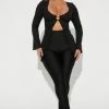 Fashion Nova Brianne High Rise Leggings - Black