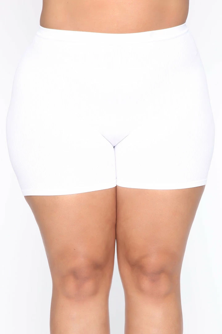 Fashion Nova Biker Shorts Uncomplicated Seamless Shorts - White