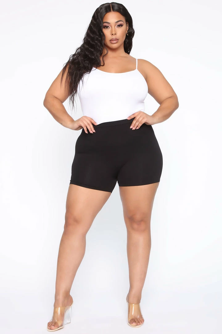 Outlet 💯 Fashion Nova Biker Shorts Uncomplicated Seamless Shorts - Black ⭐ 8 Fashion Nova Biker Shorts Uncomplicated Seamless Shorts - Black