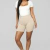 Budget ✨ Fashion Nova Classic Mini Biker Shorts - Mocha 🎉 2 Fashion Nova Classic Mini Biker Shorts - Mocha
