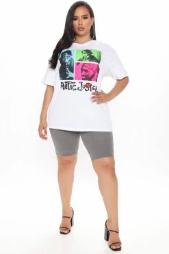 Fashion Nova Natalee Biker Shorts - Grey