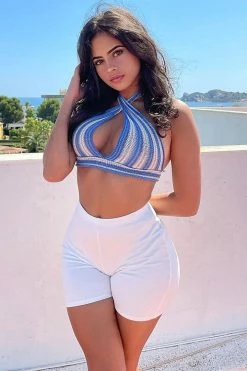 Fashion Nova Classic Mini Biker Shorts - White