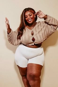 Fashion Nova Classic Mini Biker Shorts - White