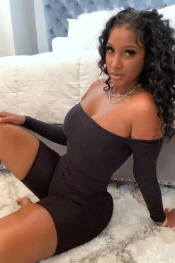 Fashion Nova Effortless Seamless Biker Shorts - Black