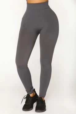 Fashion Nova Since Day One Seamless Leggings - Charcoal