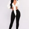 Fashion Nova Leggings Sealed Envelope Ponte Pants - Black