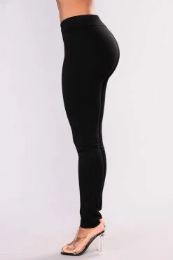 Fashion Nova Leggings Sealed Envelope Ponte Pants - Black