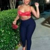 Fashion Nova Give A Look Booty Lift Leggings - Navy