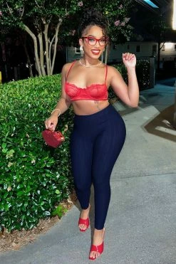 Fashion Nova Give A Look Booty Lift Leggings - Navy