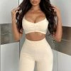 Fashion Nova Sublime Balmer Bra Top - Brazilian Sand Activewear Tops