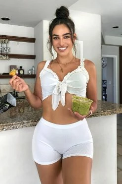 Fashion Nova Biker Shorts Uncomplicated Seamless Shorts - White